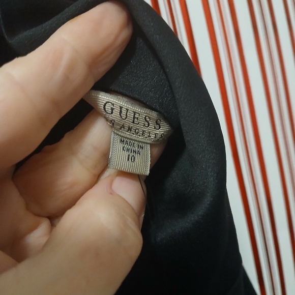 Woman's guess Los Angeles  satin black jumpsuit size 10 - Picture 15 of 16